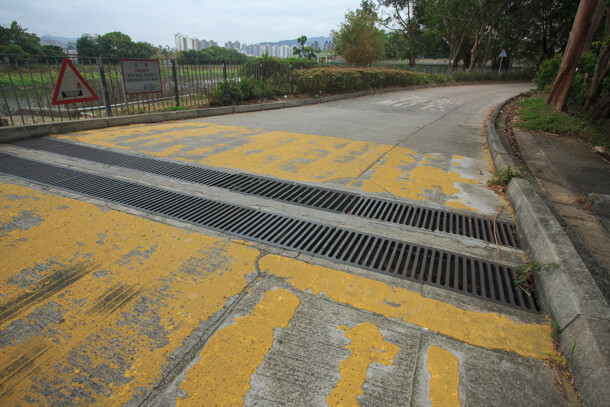 Beware of the gaps in the manhole covers on the driveway