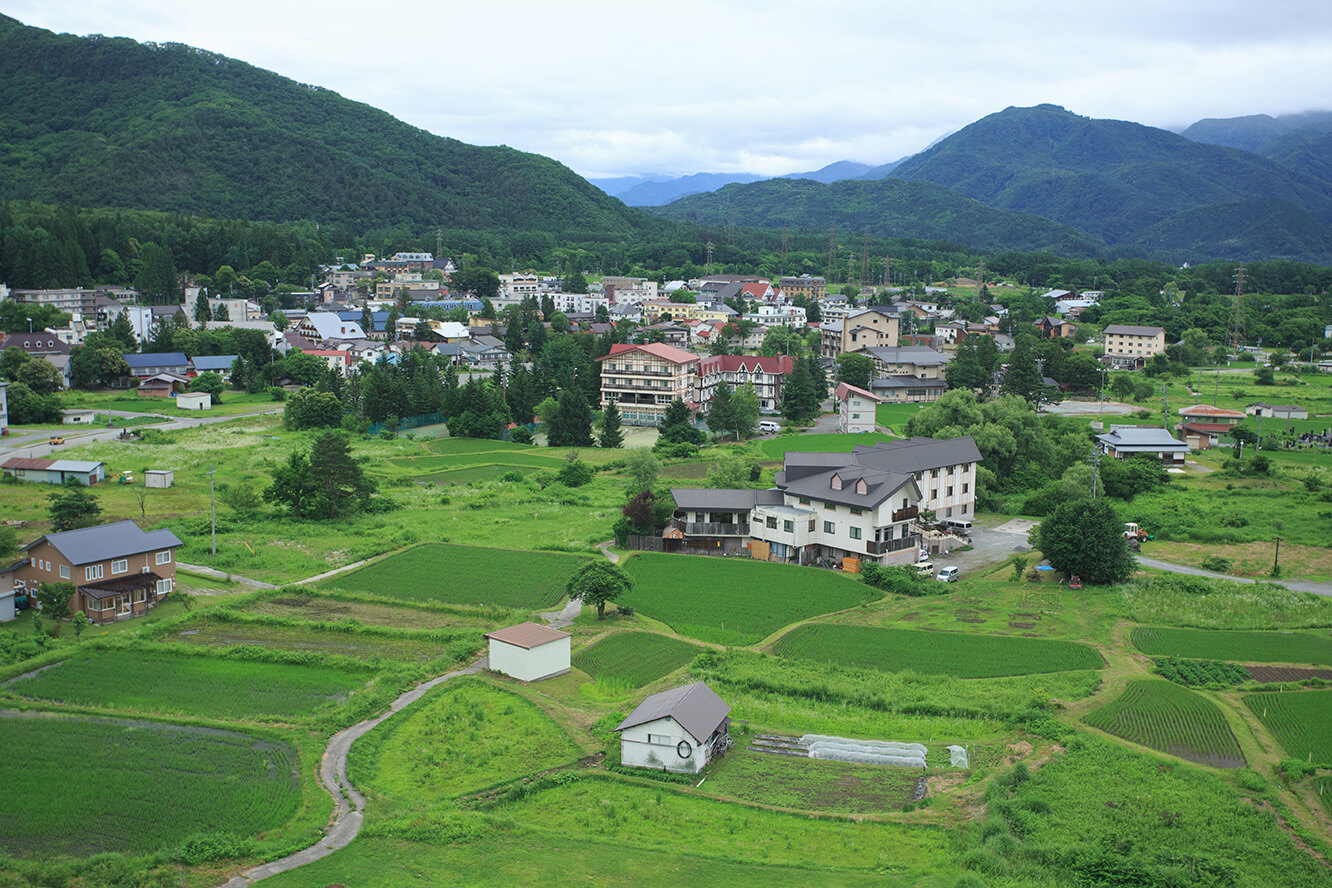 俯瞰白馬村