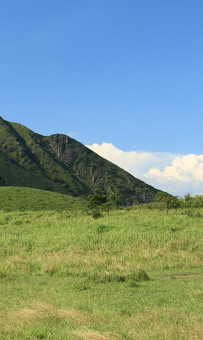 麥理浩徑第四段路經昂平平原；高原上屹立著大金鐘