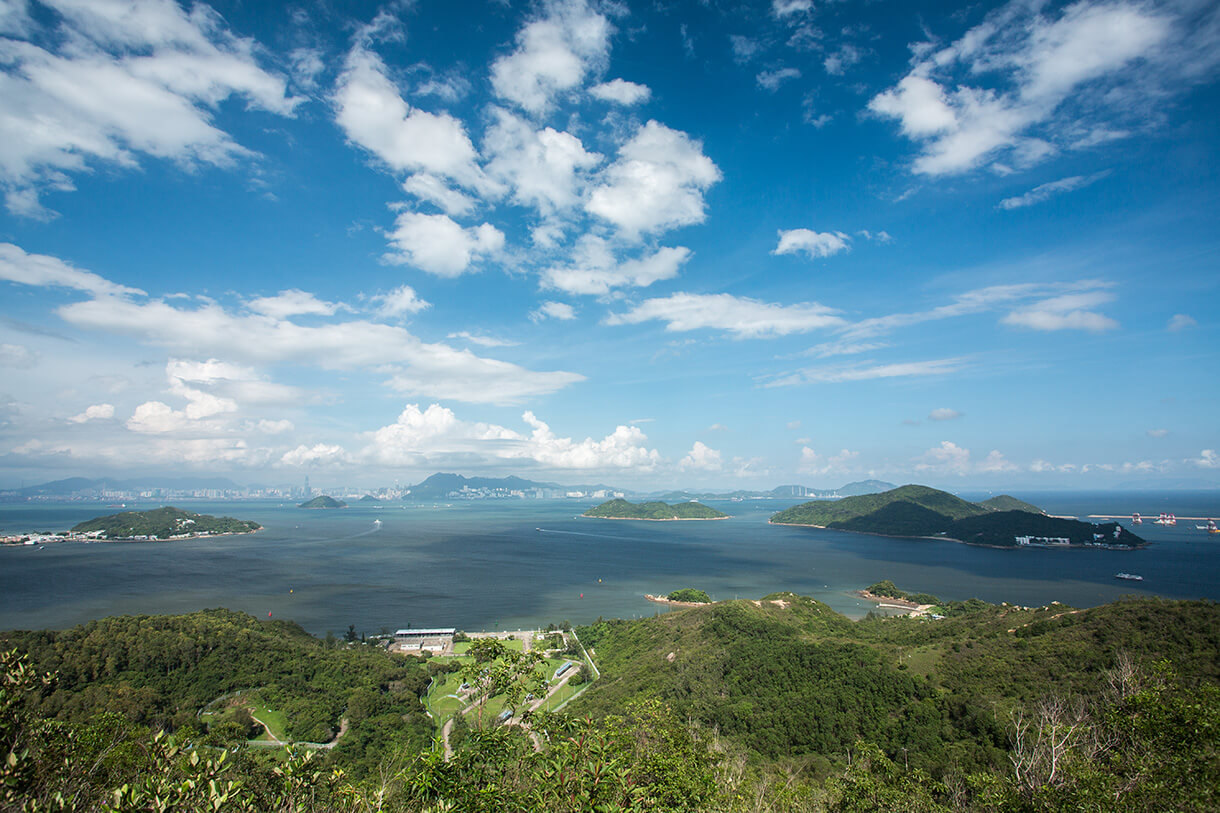 左起坪洲、周公島與喜靈洲