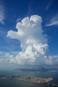 積雲又變形了