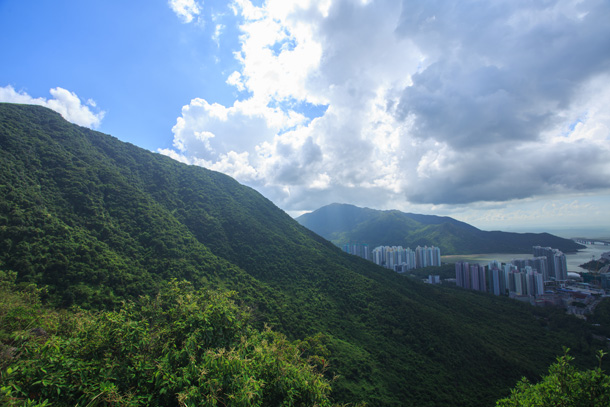 後方是彌勒山