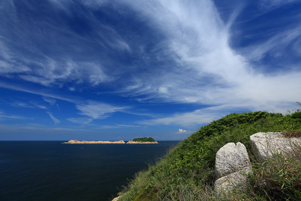 登上山頂