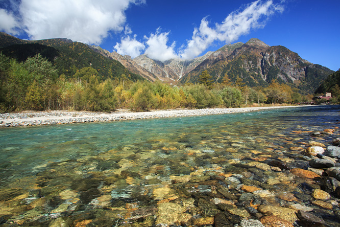 碧清的河水